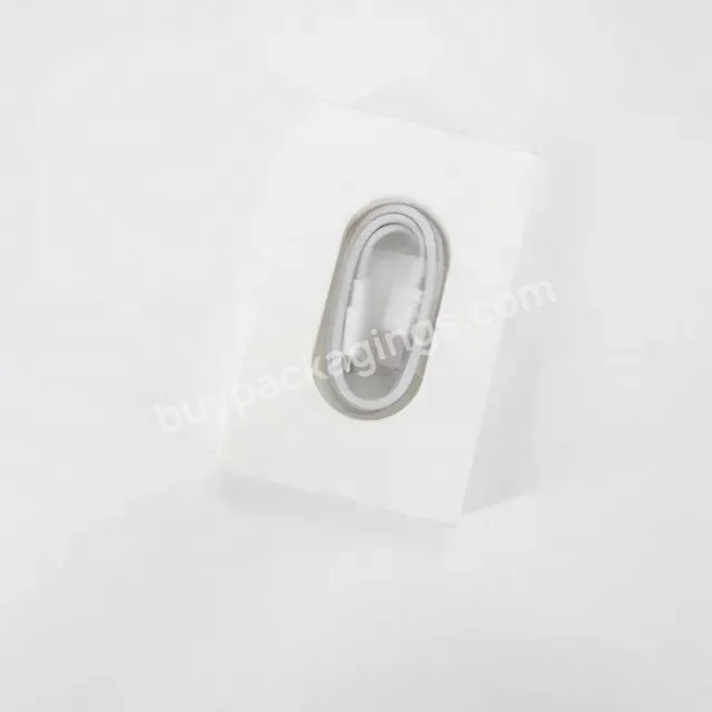 Pvc Blister Packaging Tray Customized White Home Appliance Stamping Mobile Phone Data Cable Blister Packaging