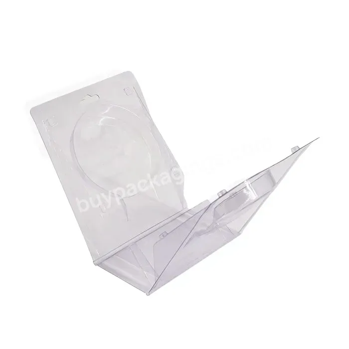 Pvc Clear Plastic Clamshell Folding Box Blister Packaging For Baseball Card Golf Ball Clamshell Packaging