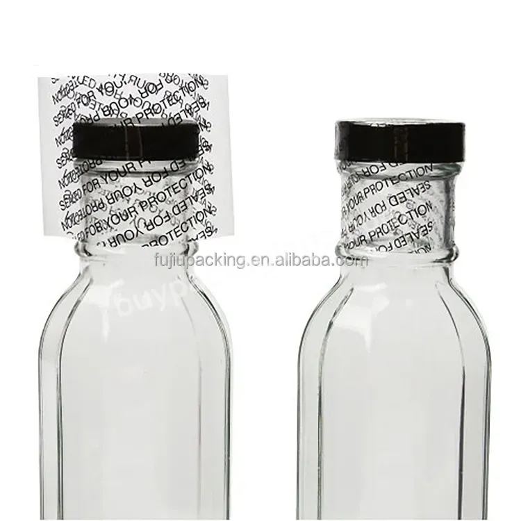 Pvc Pet Heat Shrink Bands For Glass Oil Bottles Caps Jar Top Full Sealed,Waterproof Mouth Cap Sealing Film