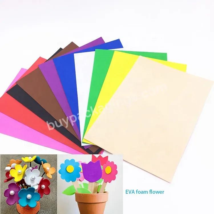 Qilida Craft Roll Giant Flower Diy Color Eva Sheet Roses Foam Flowers