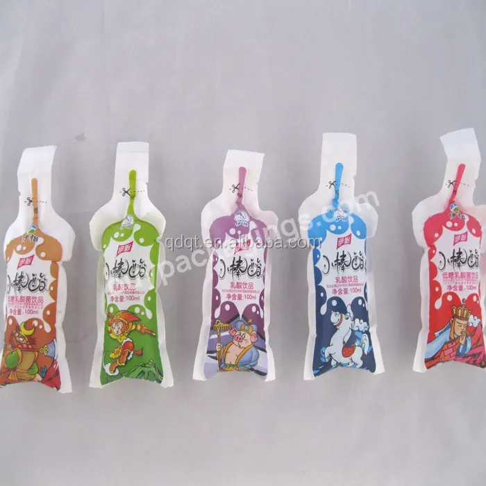 Qingdao Quantong Banana Shape Juice Packing Bag With Different Volume