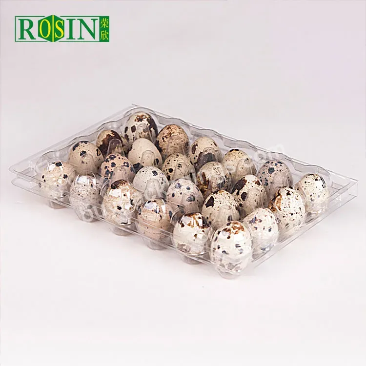 Quail Egg Carton 24 Holes Plastic Egg Tray With Lid Clear Clamshell Disposable Wholesale Pet/pvc Blister Food 19.8*13.5*3.9cm