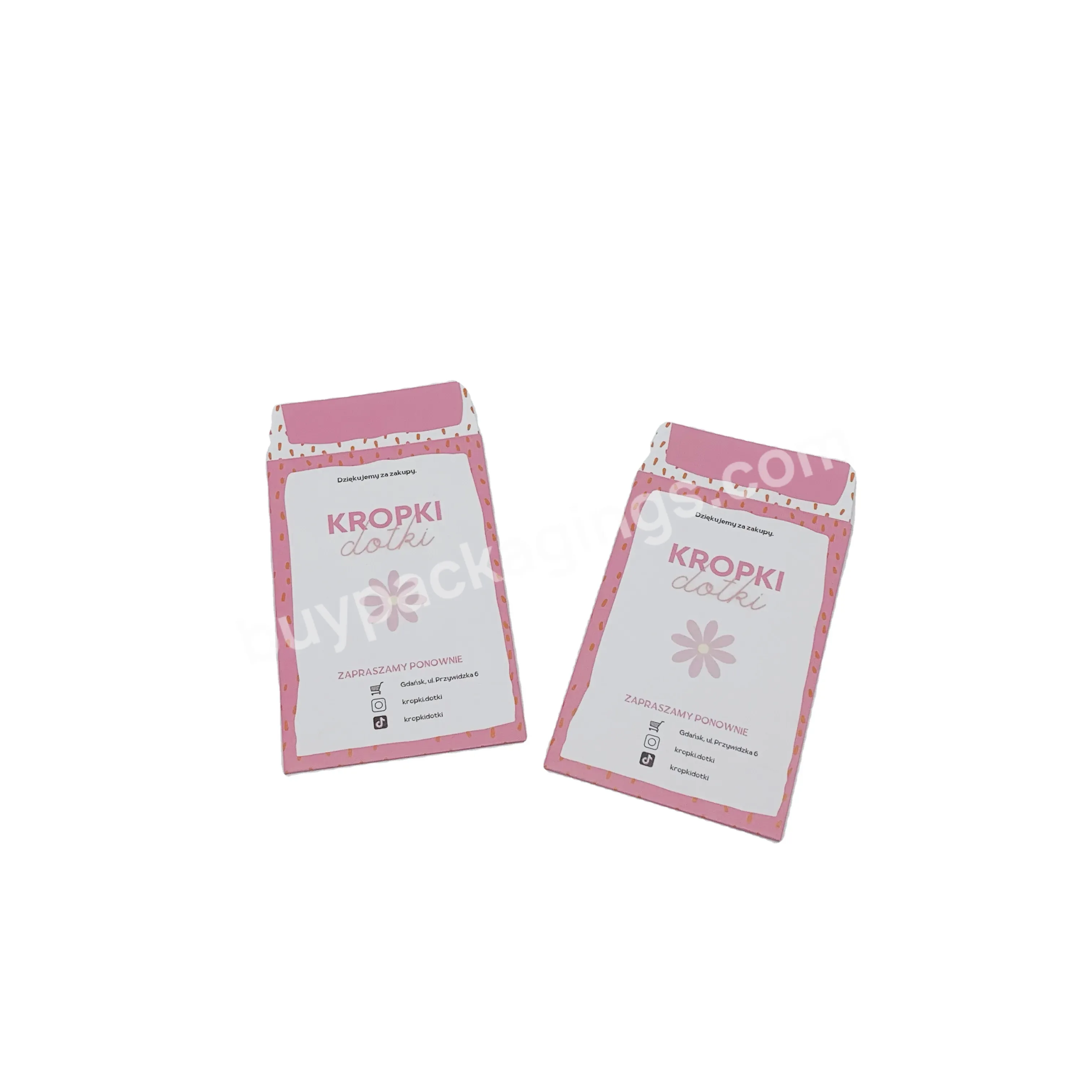 Quality Assured Custom Design Pink Color Craft Paper Envelopes With Peel Off Tear Off Tape - Buy Peel Off Tape Small Packet Pocket Envelope.