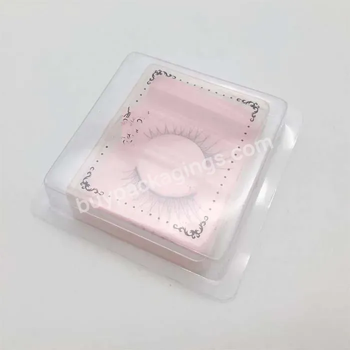 Quality Clear Pvc Square Plastic Cosmetic False Eyelashes Blister Tray