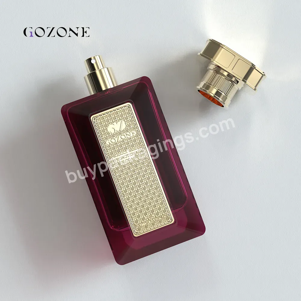 Quality Cologne 100ml Square Black Coloured Arabic 30 Ml Luxury Perfume Packaging Bottles