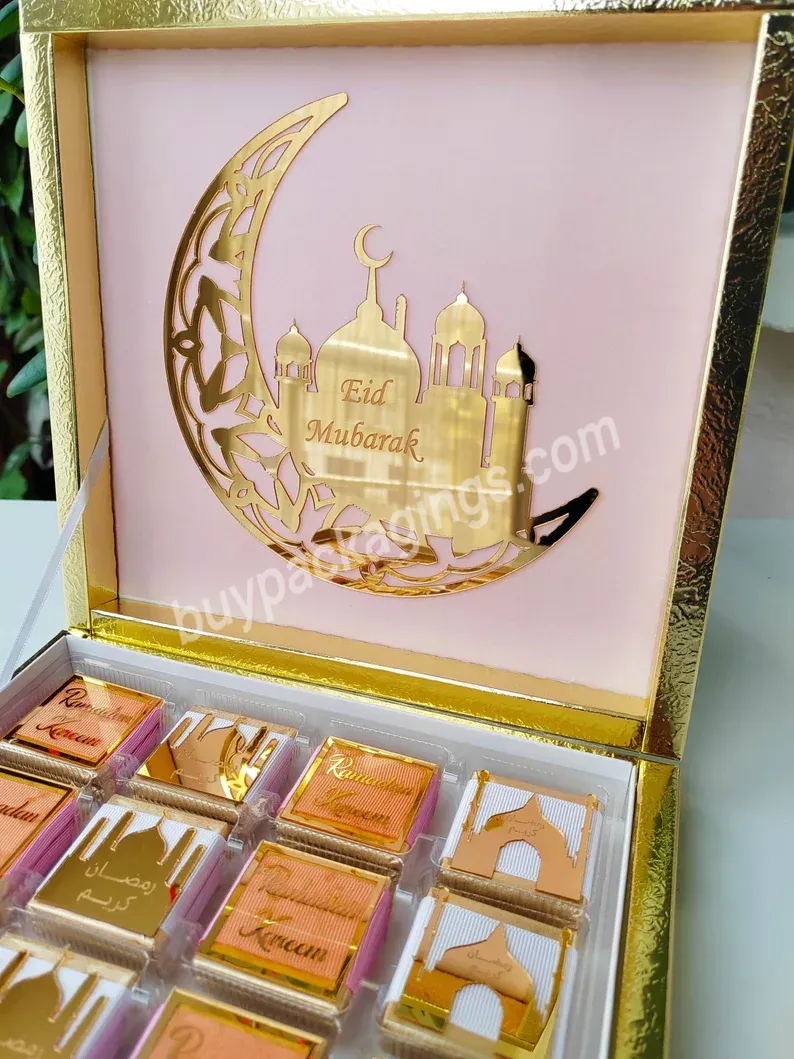 Ramadan Chocolate Box Ramadan Kareem Favors Eid Mubarak Gift Chocolate Pack Holiday Islamic Gift Paper Boxes