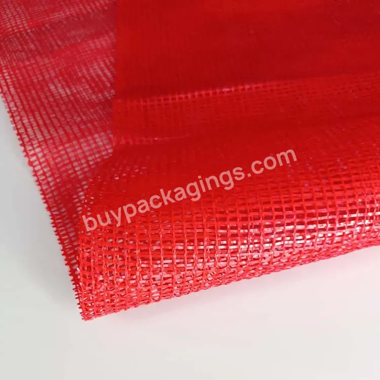 Raw Material 20kg 30kg 50kg Red Woven Polypropylene Pp Leno Onion Mesh Bag