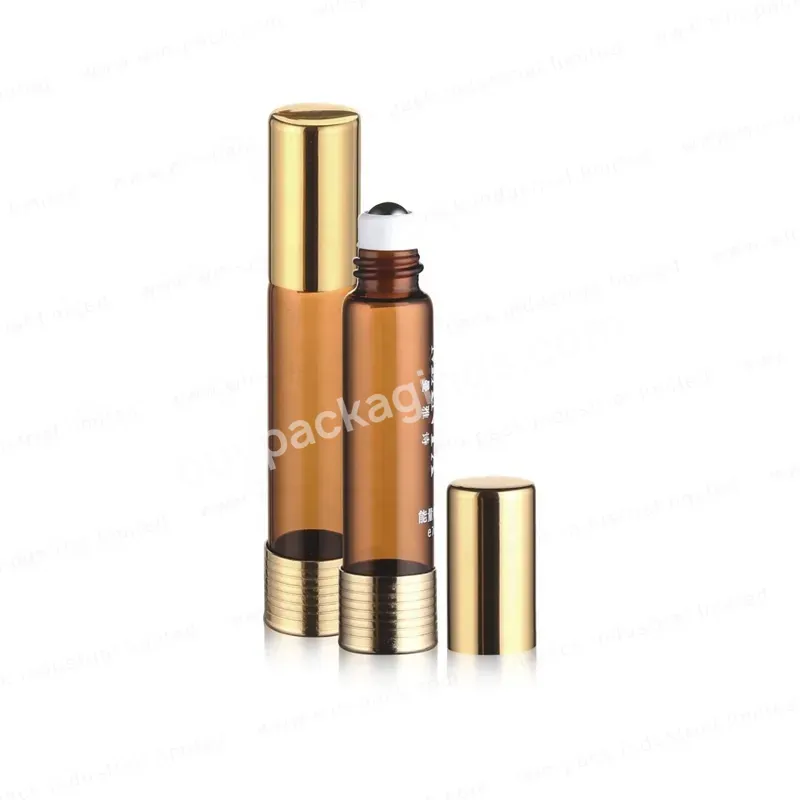 Raw Material Amber Color Glass Tubing Perfume Roller Bottle With An Aluminum Base Case - Buy Perfume Roller Bottle,Amber Color Glass Tubing,Roller Bottle With An Aluminum Base Case.