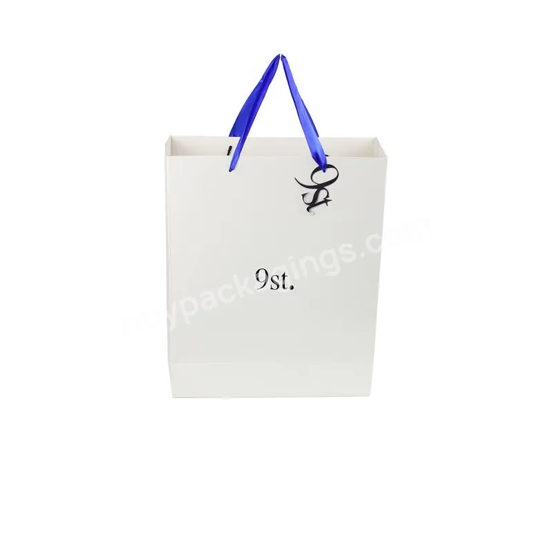 ready made paper wide flat fold down gift bags rope handle gift boxes as bags