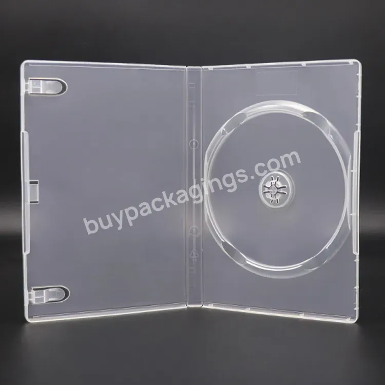 Ready To Ship 14mm Multipurpose Game Cd Cover Plastic Storage Box Packing Cd Dvd Movies Case