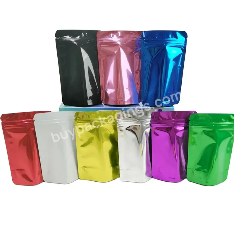 Ready To Ship Glossy Matte Coffee Tea Stand Up Aluminum Foil Zipper Pouch Mylar Storage Zip Lock Doypack For Food