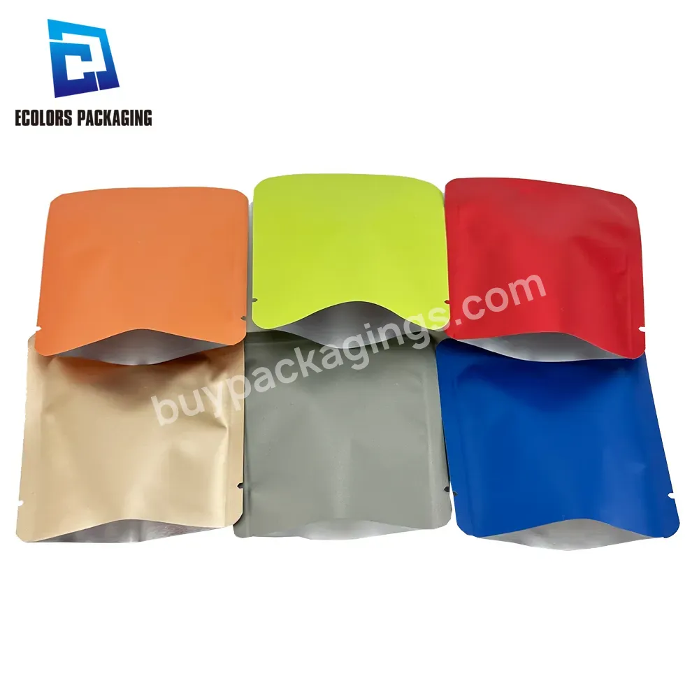 Ready To Ship Low Moq 8x8 Cm Colorful Printing Heat Sealing Aluminum Foil 3 Side Seal Empty Tea Bag Wholesale