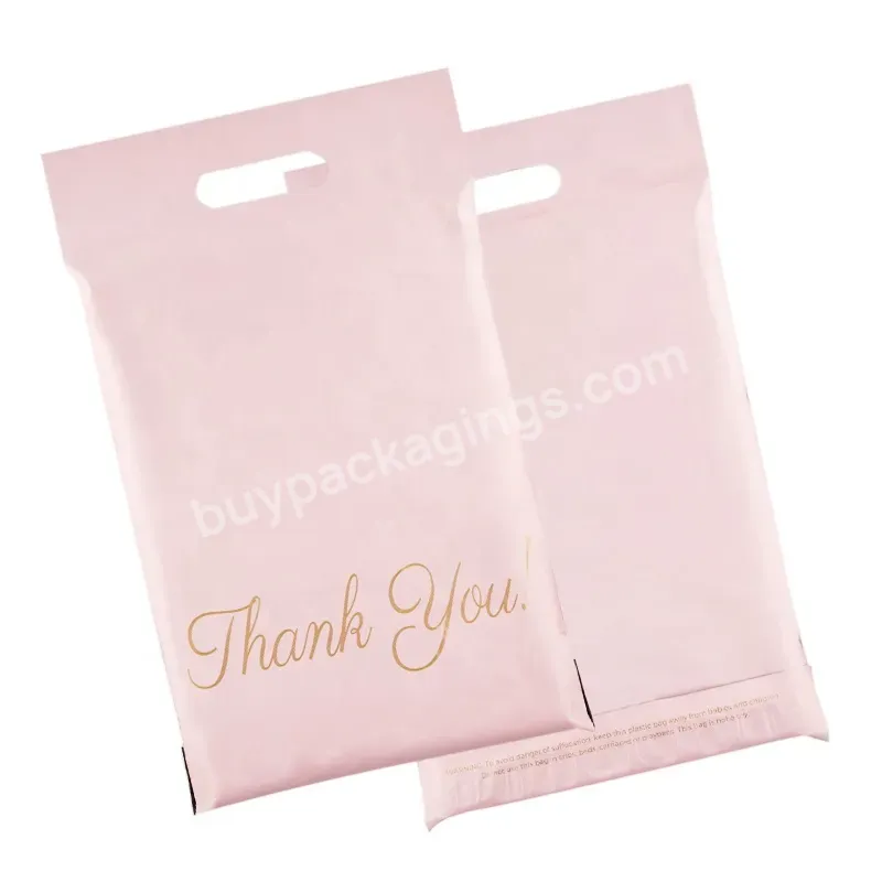 Ready To Ship Poly Mailer Pink Thankyou Logo Waterproof Delivery Packaging Handle Mailing Bags In Stock - Buy Mailing Bags,Customized Poly Mailers Mailing Bag Printed,Handle Cosmetic Bags.