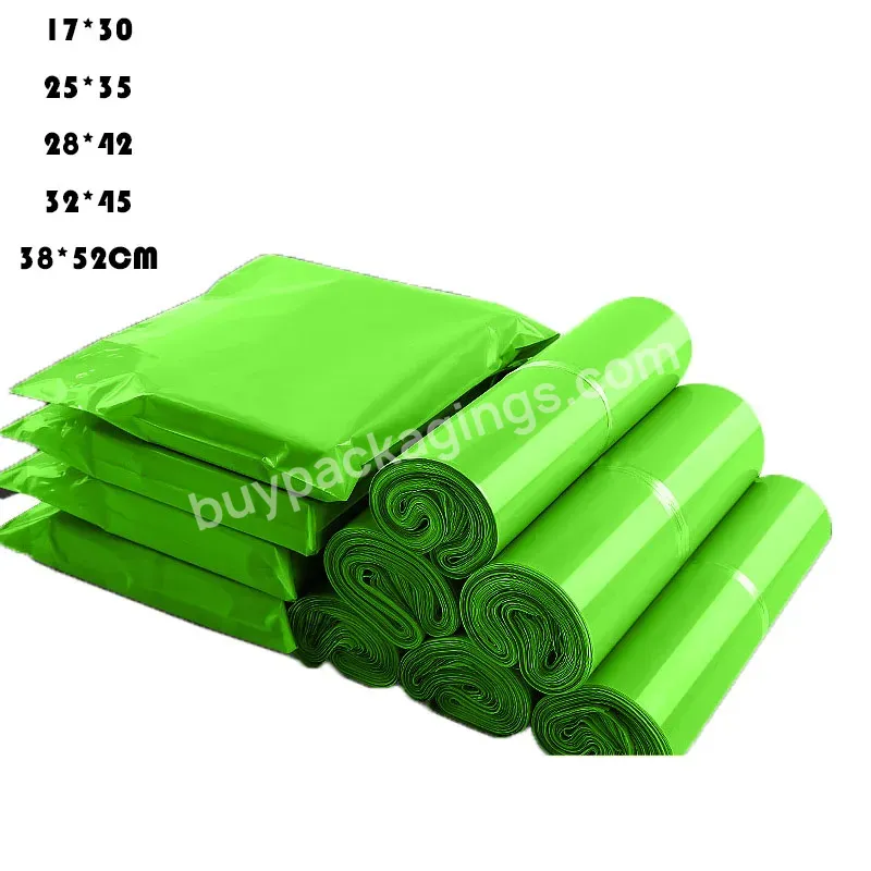 Ready To Ship Water Proof Bright Green Express Courier Bags Poly Mailer Small Poly Mailer Strong Adhesion