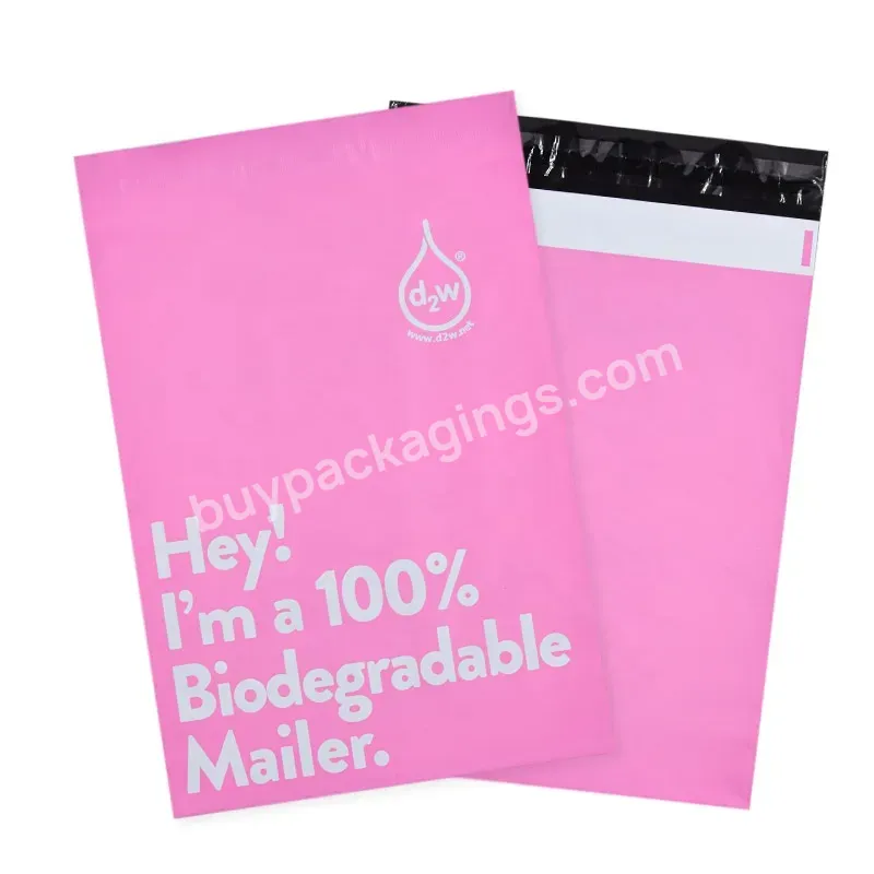 Ready To Shipping Poly Mailers Custom Logo Printed D2w Biodegradable Mailing Bag For Clothing Garments Shipping Packages - Buy Plastic Courier Biodegradable Custom Print Bag,Plastic Courier T Shirts Mailers Custom Packaging Bags,Compostable Plastic C