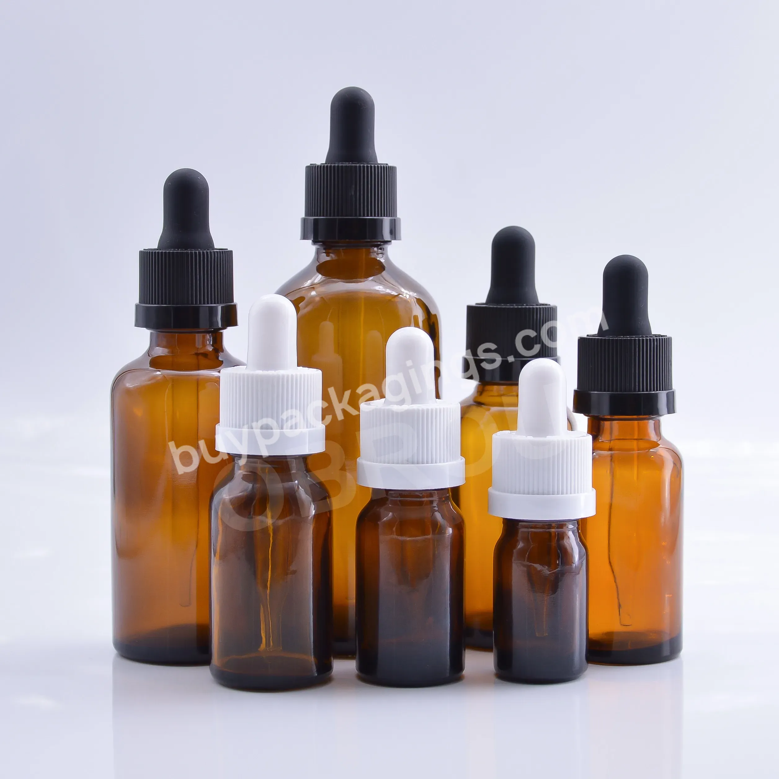 Recommend 5ml 10ml 15ml 20ml 30ml 50ml 100ml Amber Brown Glass Essential Oil Serum Dropper Bottle In Stock