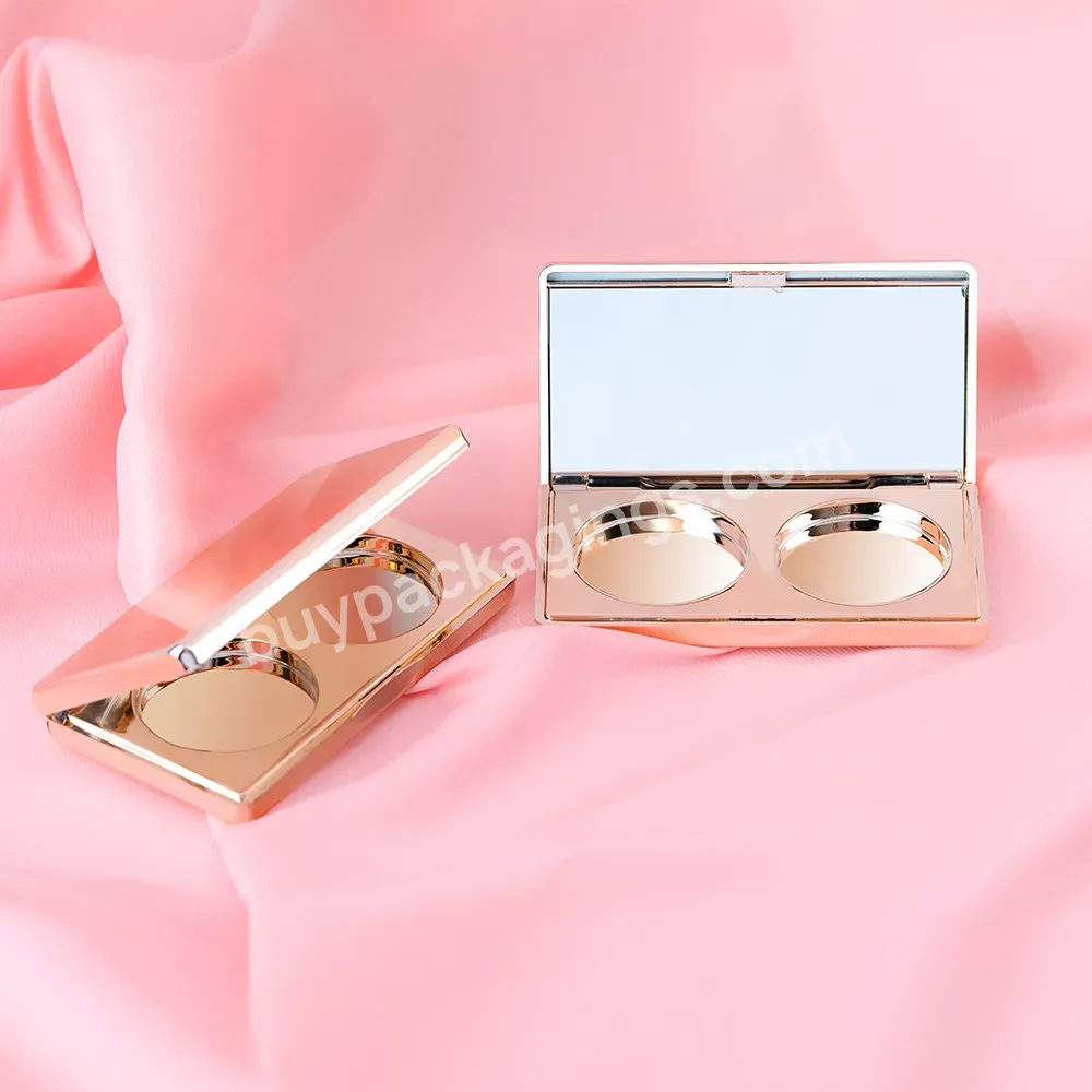 Rectangle Shape Makeup Eyeshadow Case Empty Custom Color And Logo