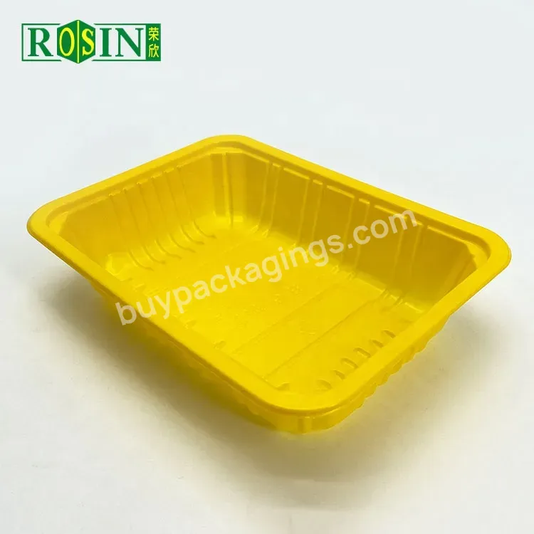 Rectangular Decomposable Polystyrene Disposable Plastic Food Trays For Food