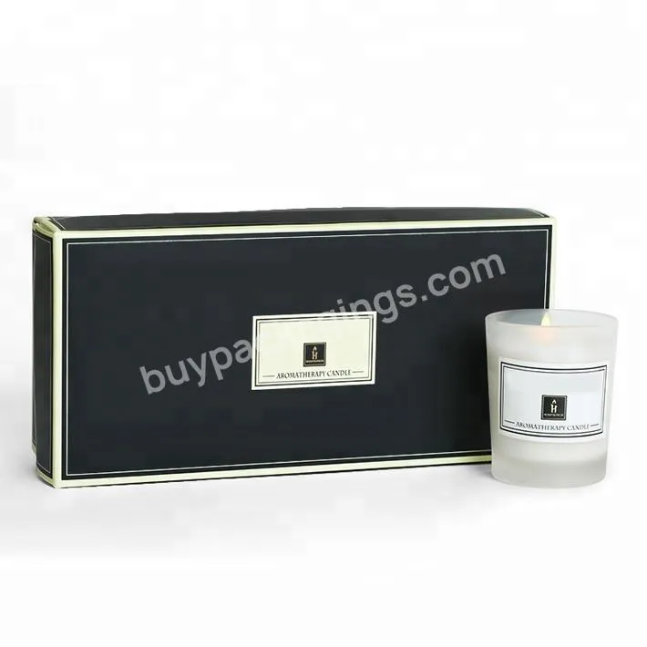 Recyclable Accept Custom Order Candle Glass Jars Packaging Boxes