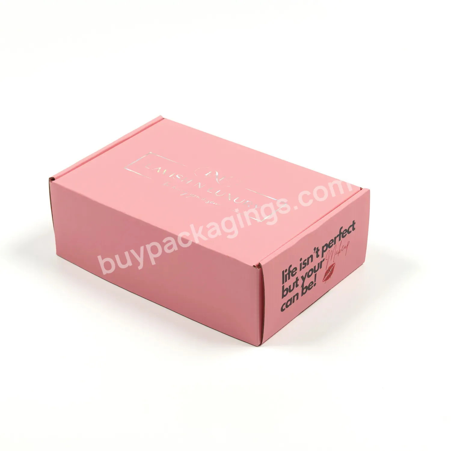 Recyclable Custom Logo Luxury Corrugated Cardboard Packaging For Hair Wig Packaging