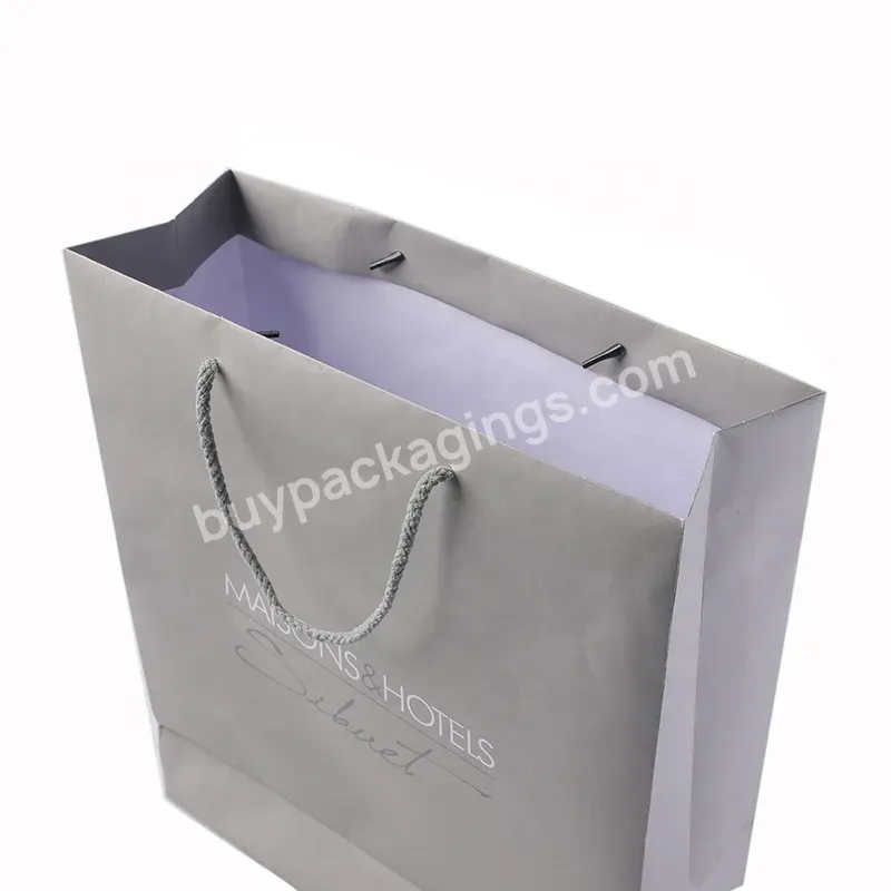 Recyclable Customized Gift Garment Paper Shopping Bags With Handle Clothes Retail Packaging Bags