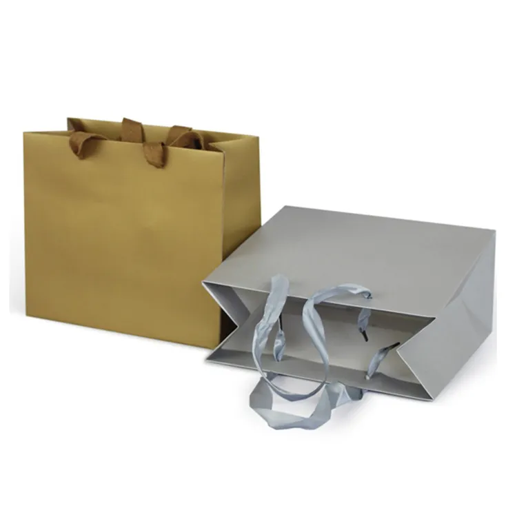 Recyclable Eco friendly Custom cmyk printing shopping bags gift and clothes packaging paper bags