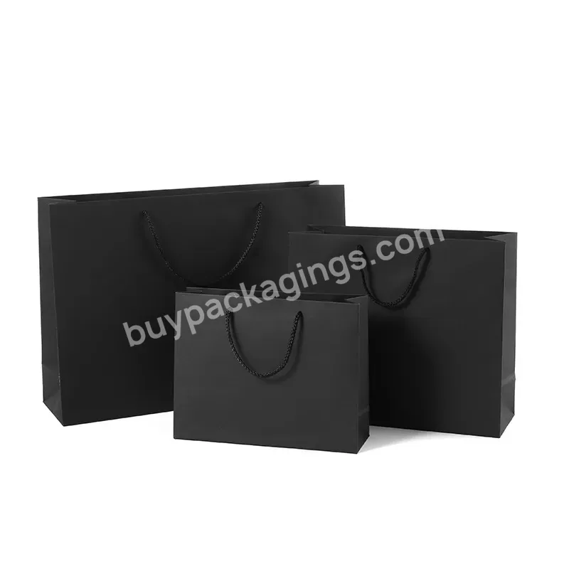 Recyclable Kraft Gift Paper Bag With Your Own Logo Custom Shopping Paper Bag With Handle//