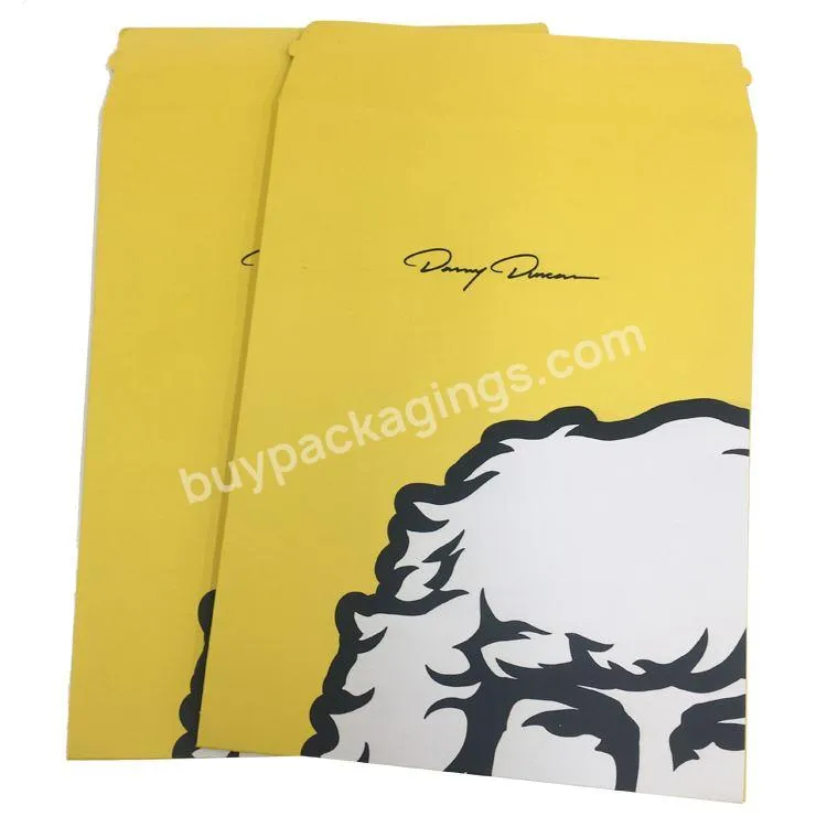 Recyclable kraft paper envelope packaging for t-shirt Retail custom boxes with logo for apparel