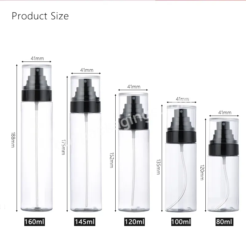 Recyclable Make-up Transparent Empty Spray Bottle Cosmetic Moisturizing Fine Mist Portable Small Spray Bottle