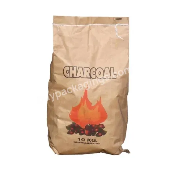 Recyclable Multi-wall Kraft Paper Charcoal Storage Accept Customized Logo Moisture Proof Printing Packaging