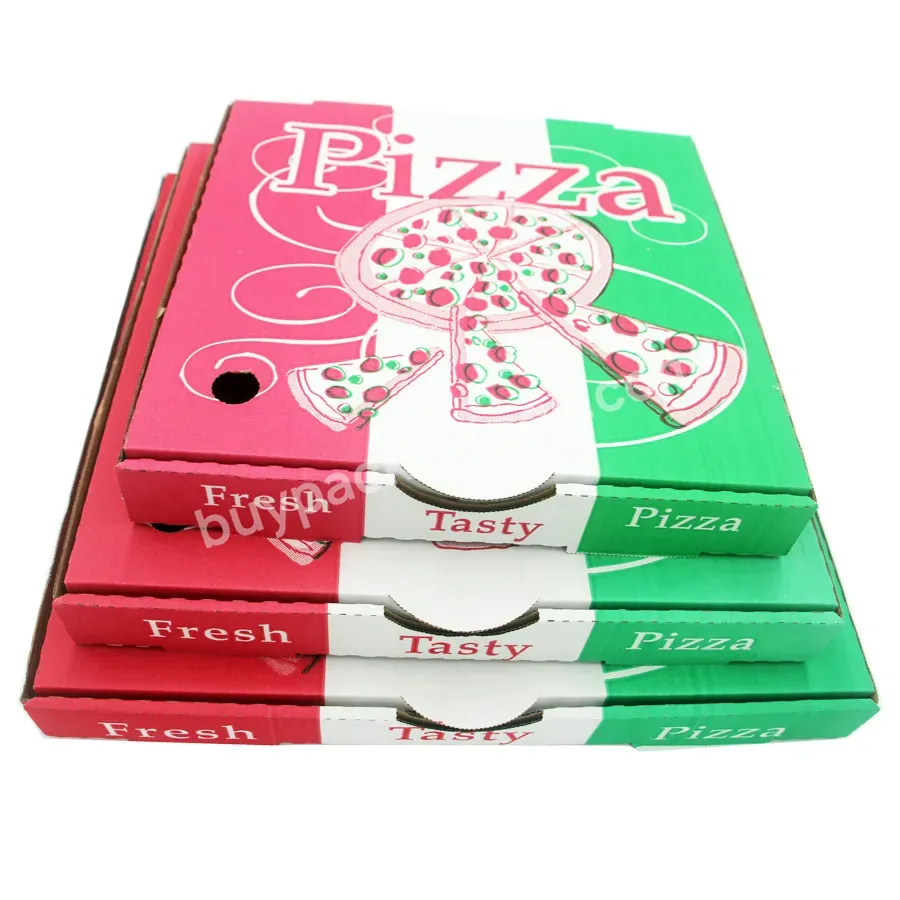 Recyclable Price Customized Logo Colorful Pizza Paper Corrugated Box