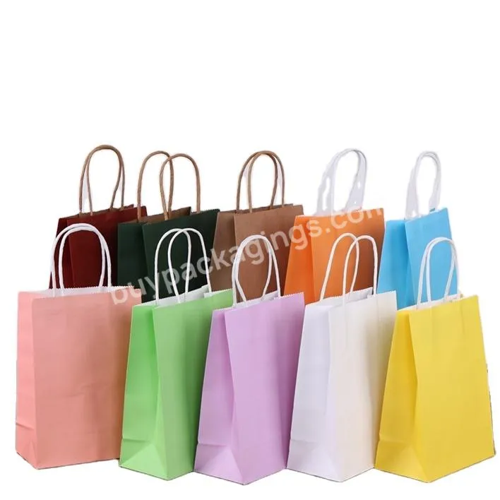 Recyclable Small Packaging Lovely Laminated Gift Coated Art Paper Bags For Nail Polish Consumers