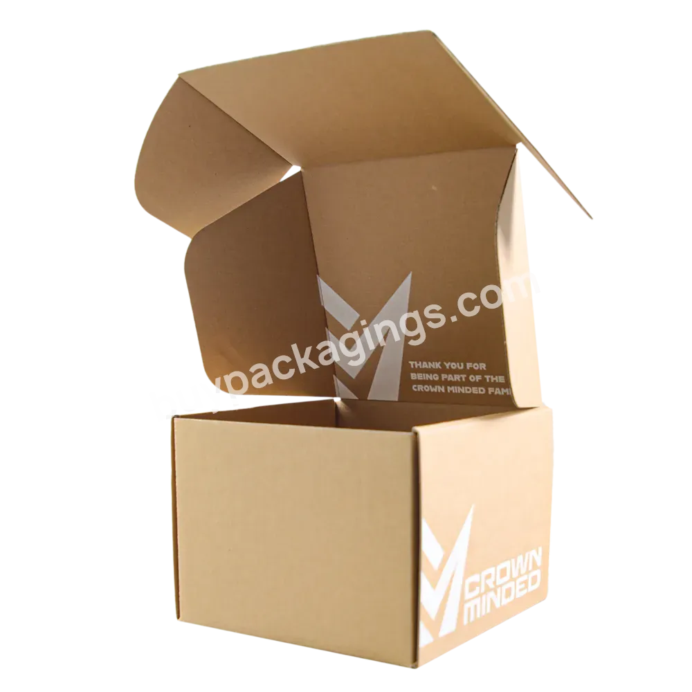 Recyclable Subscription Box Packaging Baseball Hat Shipping Mailer Box Custom Printed Corrugated Paper Box