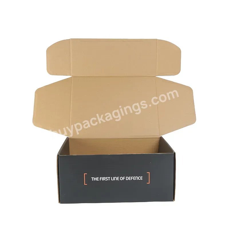 Recyclable Wholesale Corrugated Cardboard Gift Boxes With Gold Foil Logo