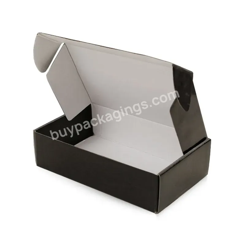 Recycle Disposable Hard Cardboard Box Flat Folding Corrugated Paper Carton Packaging Boxes Custom Logo