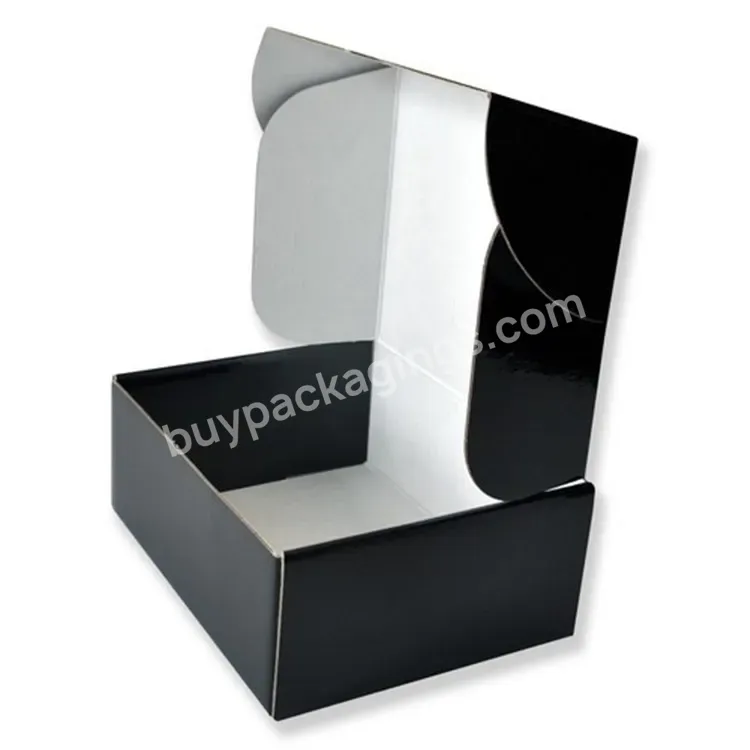 Recycle Disposable Hard Cardboard Box Flat Folding Corrugated Paper Carton Packaging Boxes Custom Logo