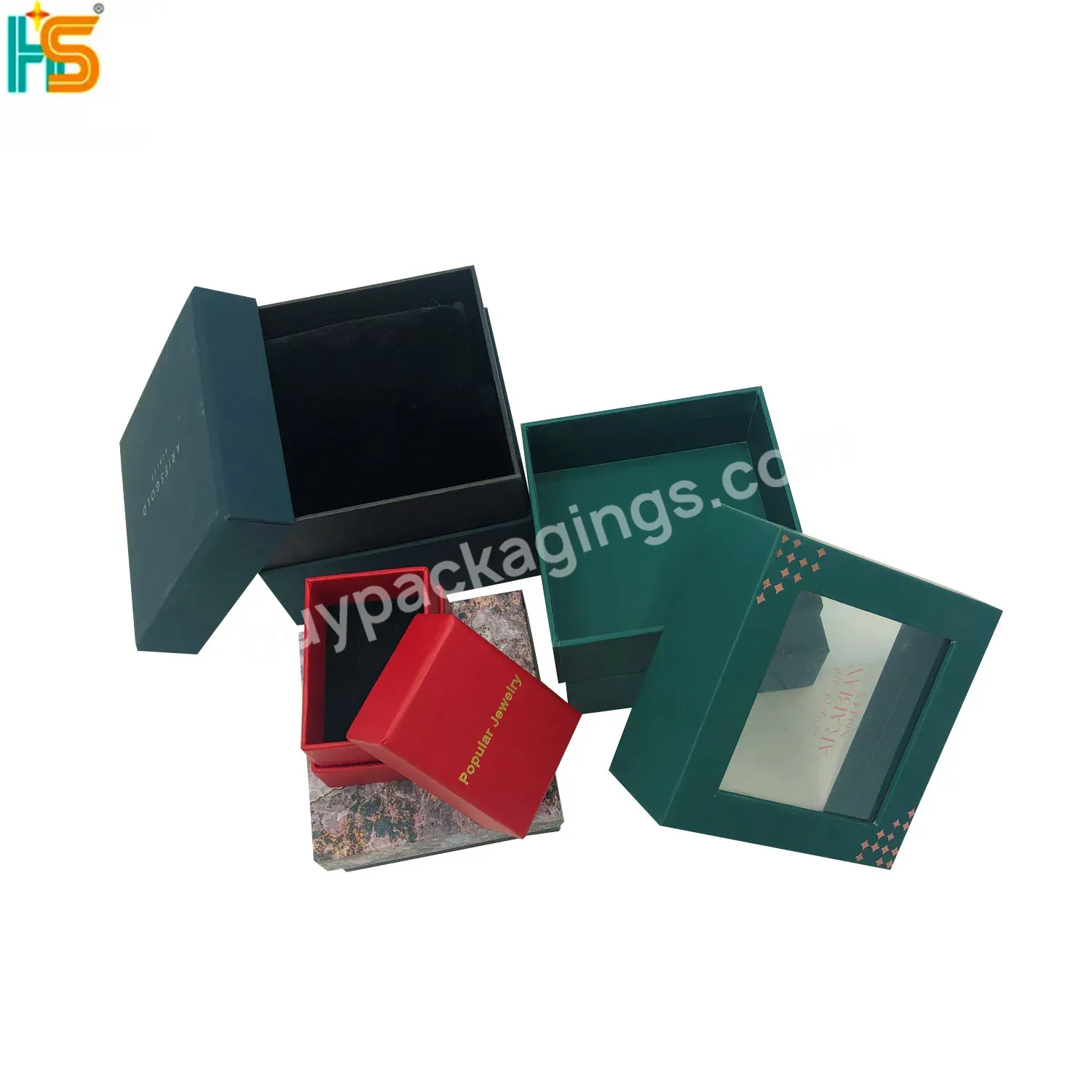 Recycle Fashion Unique Women Men Small Paper Box Packaging Luxury Custom Logo Watch Gift Boxes