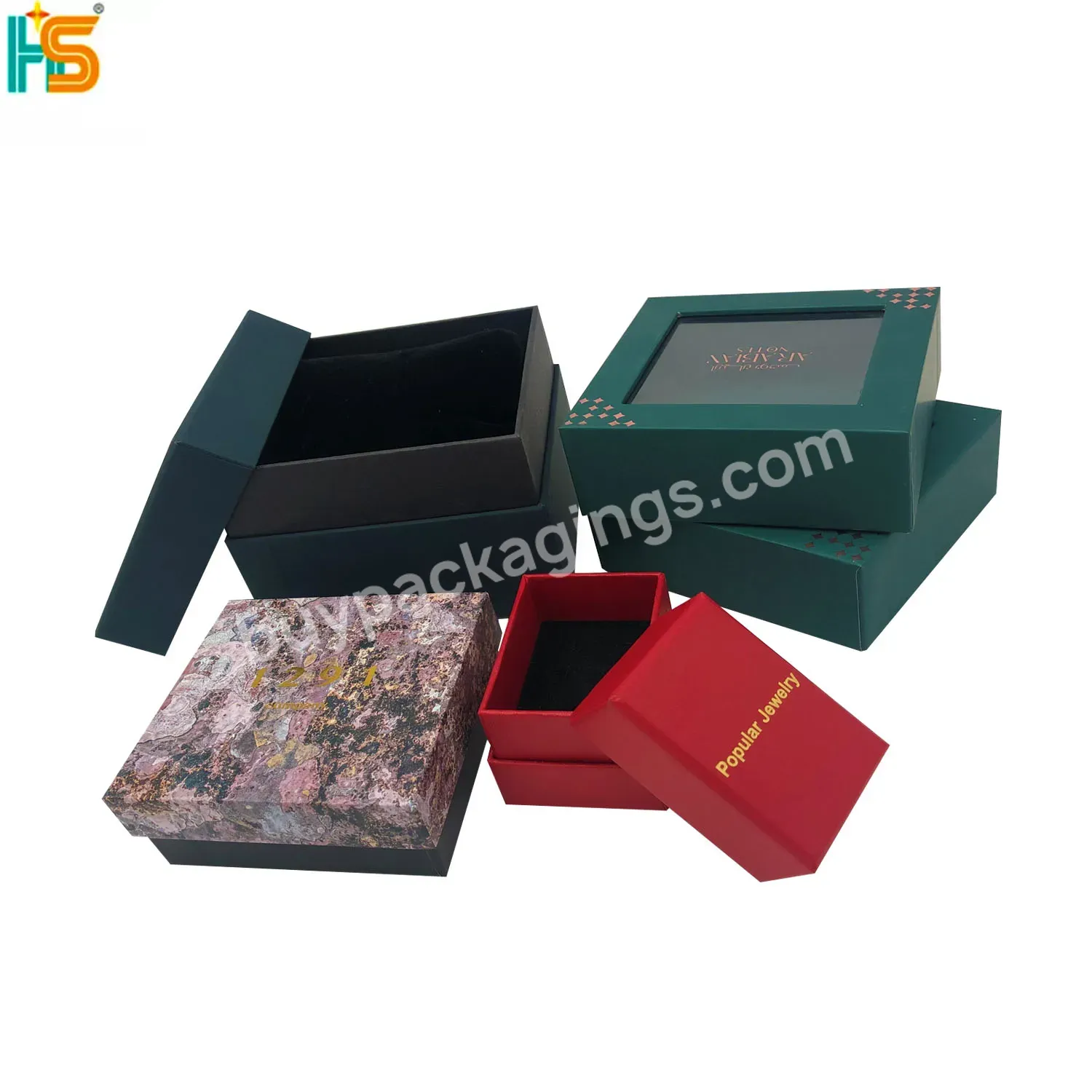 Recycle Fashion Unique Women Men Small Paper Box Packaging Luxury Custom Logo Watch Gift Boxes