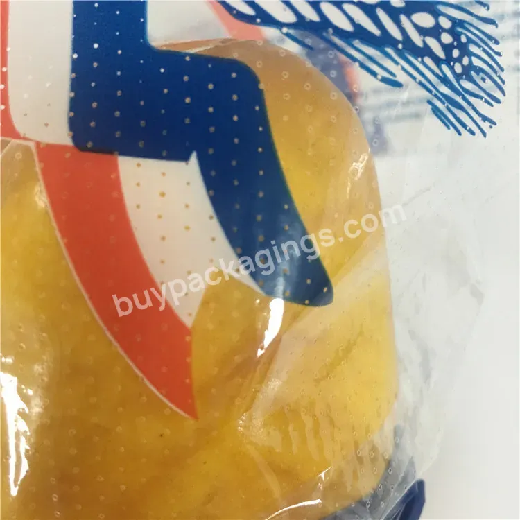 Recycle Food Grade Bopp Cpp Micro Perforated Bread Bag Plastic Bakery Cellophane Bags
