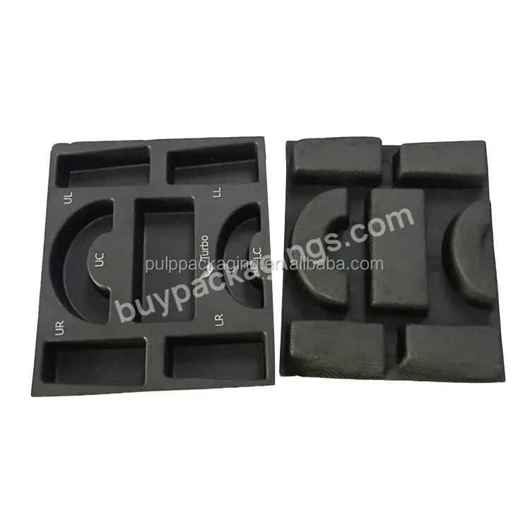 Recycle Molded Paper Pulp Disposable Bagasse Packaging Pulp Paper Tray For Electronic Product