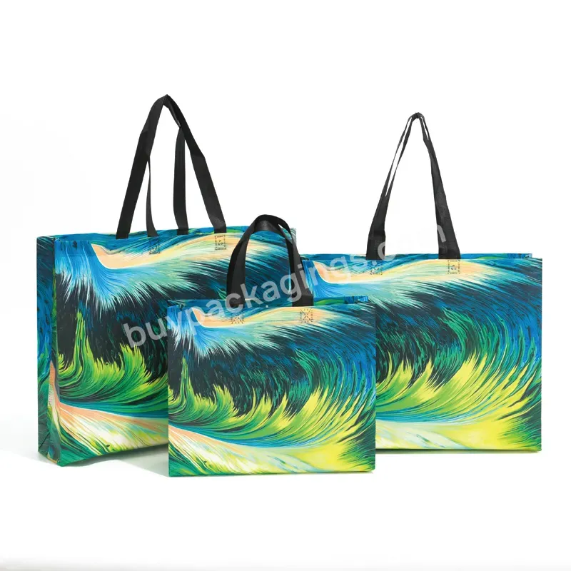 Recycle Non Woven Fabric Bag For Shopping Eco Friendly Reusable Shopping Bag Custom Printed Grocery Tote Bags With Logo