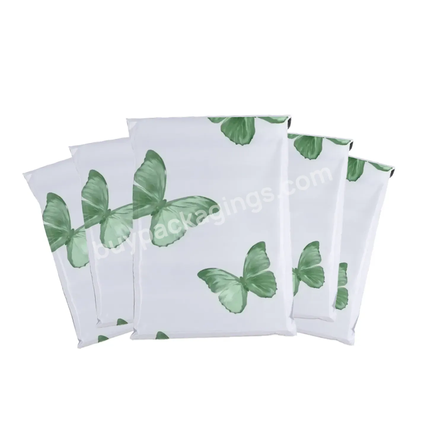 Recycled Biodegradable Waterproof Packaging Shipping Plastic Bag Poly Bag With Handle For Clothes