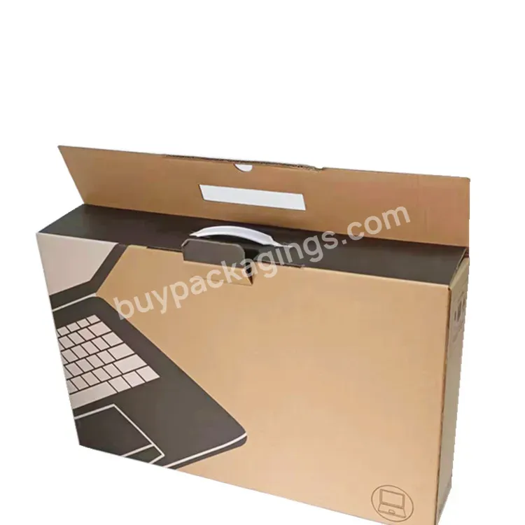 Recycled Cardboard Electronic Products Laptop Safe Sturdy Heavy Corrugated Packaging Carrier Shipping Kraft Carton Paper Box