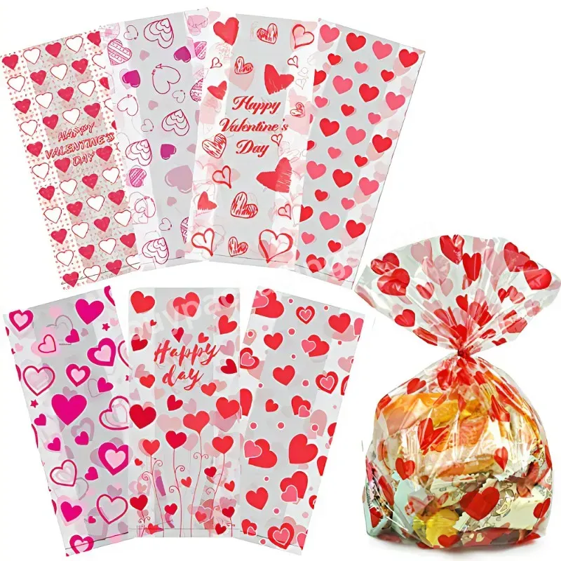 Recycled Cheap Customize Logo Clear Bag Plastic Transparent Packaging New Cellophane Gift Bags