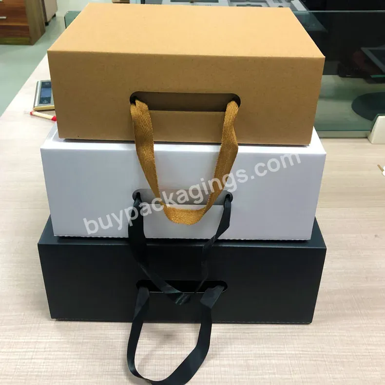 Recycled Clothing Folding Shipping Mailing Boxes Custom Logo Corrugated Cardboard Shoe Packaging Box For Gift Packaging