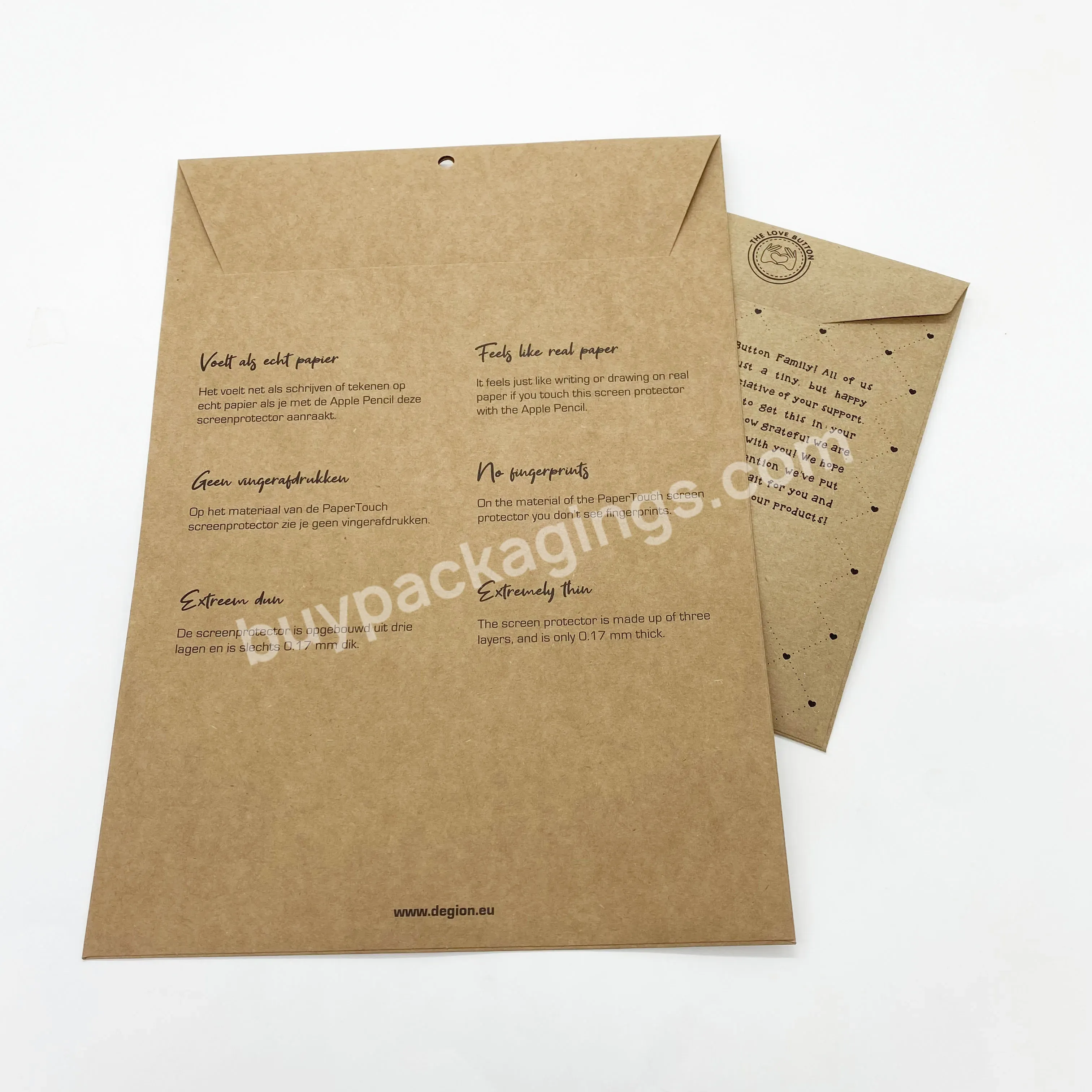 Recycled Custom Uv Printed Luxury Gift Black Cardboard Paper Envelope Packaging Money Gift Envelopes With Pvc Window