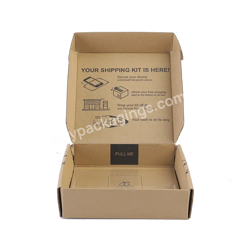 Recycled Folding Corrugated Cardboard Printing Shipping Boxes Custom Logo Mailer Packing Paper Boxes