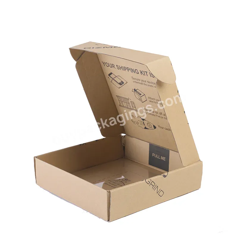 Recycled Folding Corrugated Cardboard Printing Shipping Boxes Custom Logo Mailer Packing Paper Boxes