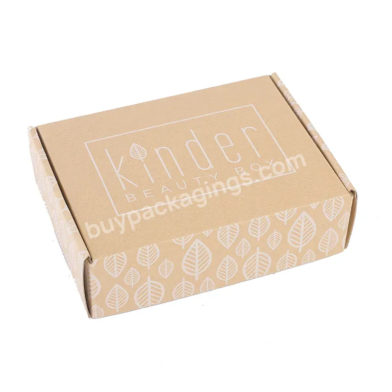 Recycled Kraft Blank Gift Storage Wrap Package Carton Cardboard Craft Brown Paper Boxes
