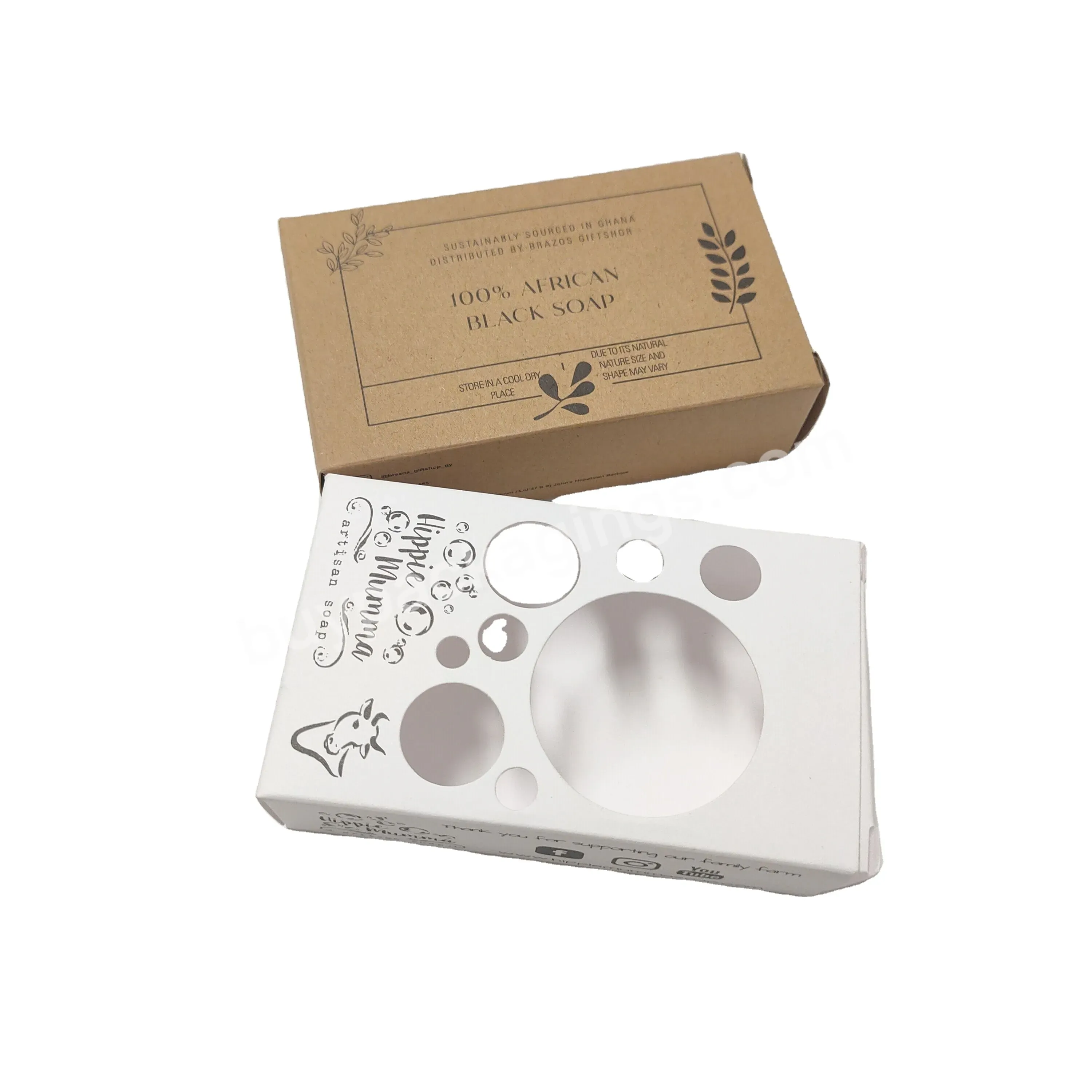 Recycled Luxury Soap Box And Jar Packaging Custom Logo Printing Kraft Brown Paper Box